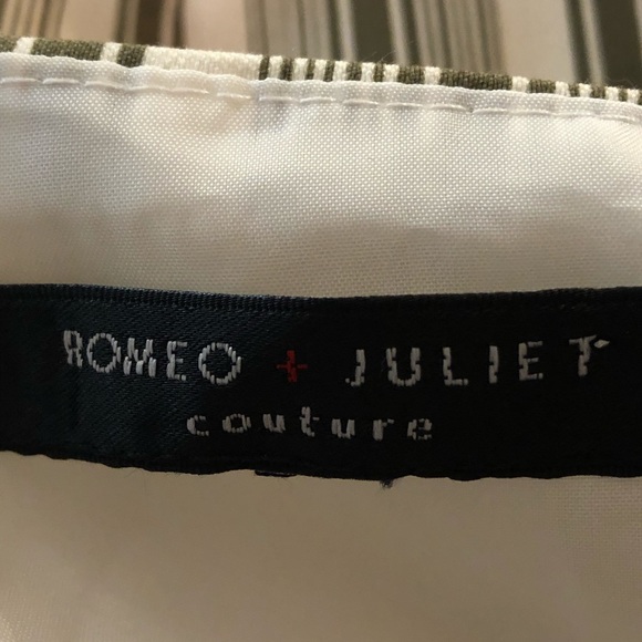 Romeo & Juliet Couture Striped Belted Jumpsuit - Picture 10 of 11